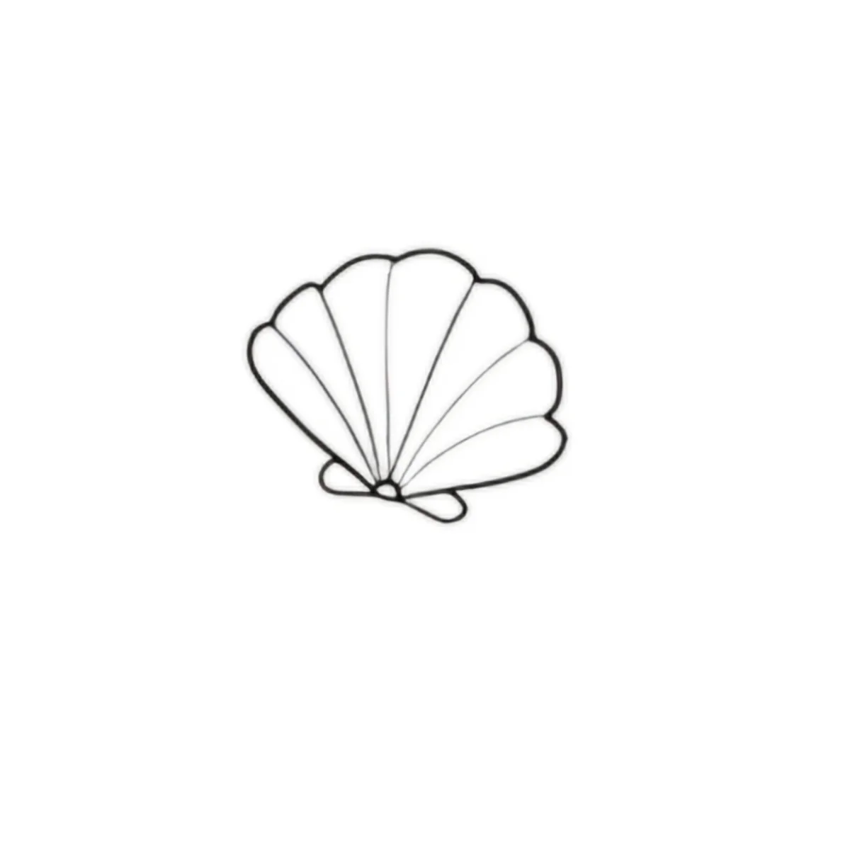 Concha Marina Minimalista | Tatuaje Fineline